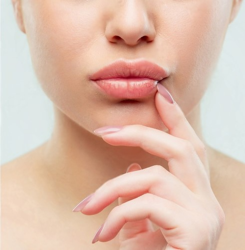 a close-up of a woman's face