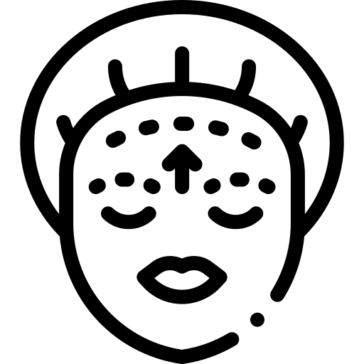 Glabellar Region (Between eyebrows)