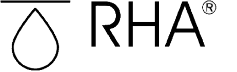 a black and white logo RHA in Holly Springs, NC